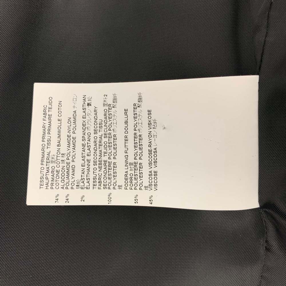JUST CAVALLI Grey Black Snake Skin Print Cotton Blend Peak Lapel Sport Coat - Picture 6 of 7